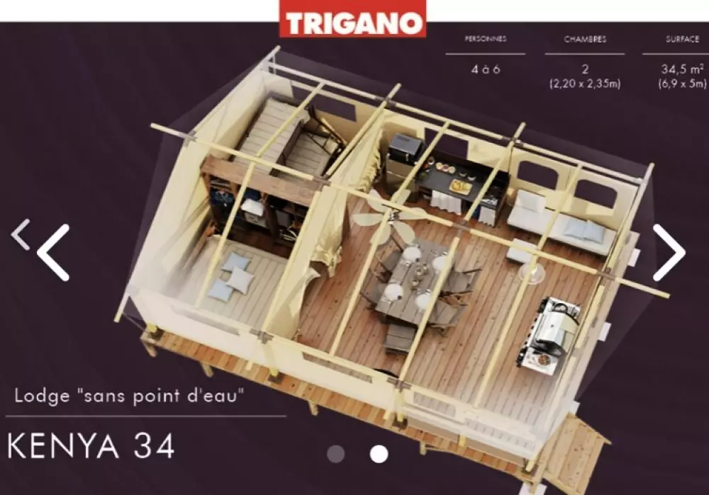 Camping maeva Escapades Les Étangs Mina 3 Sterren★★★