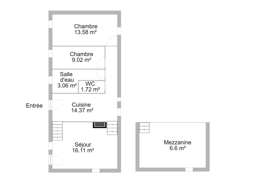 Gîte de France Gîte de René 4/5 Personen 2 Ähren