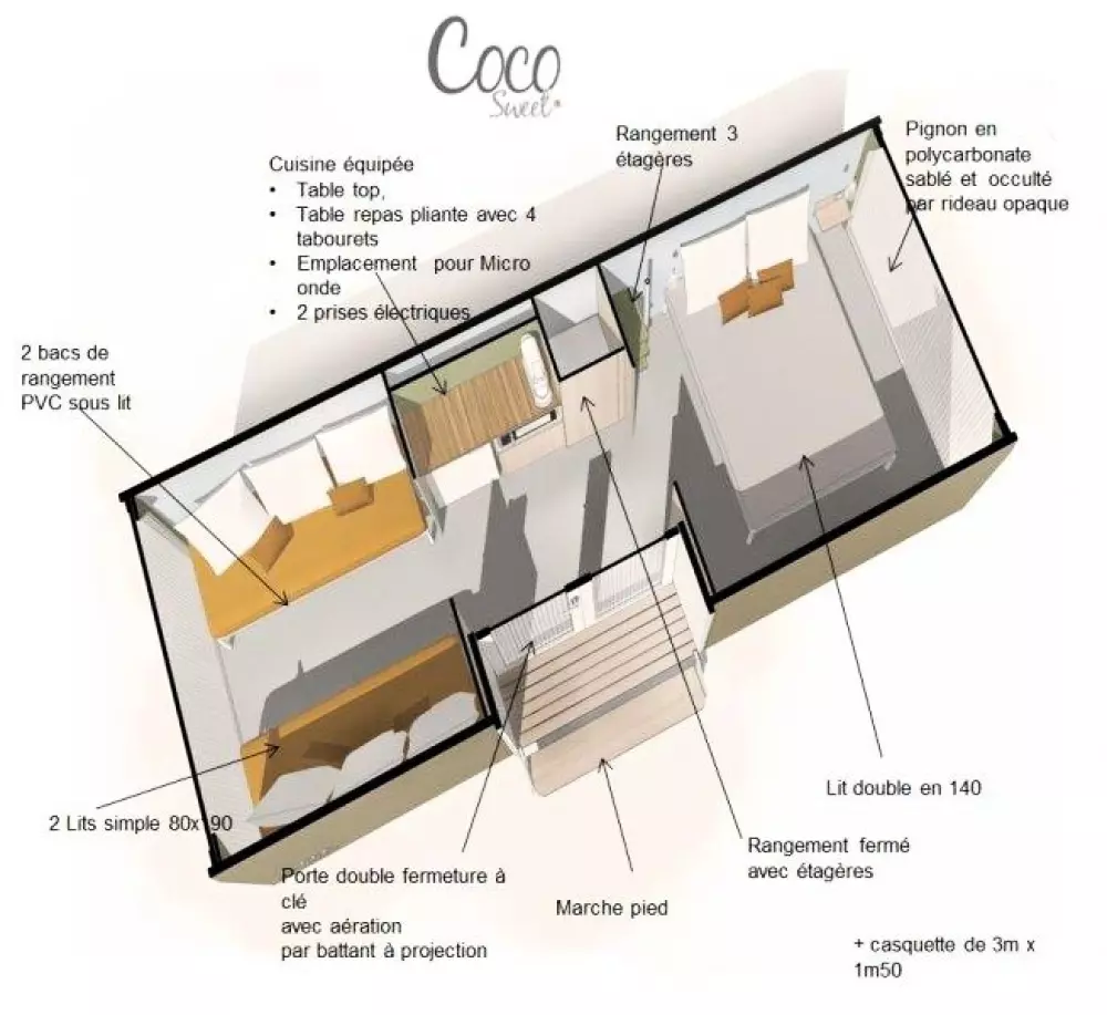 Campingplads Beau-Rivage Tætning