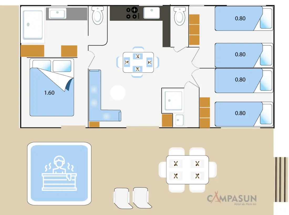 Camping Campasun Mas de Pierredon 5 Sterren★★★★★