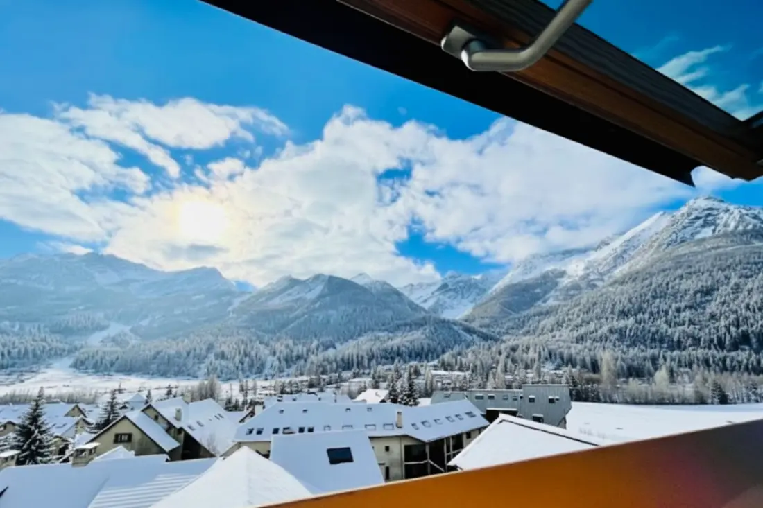 Duplex mit schöner Aussicht auf Le Glacier De Monêtier