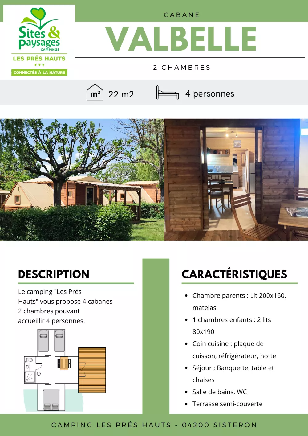 Steder og landskaber Les Prés Hauts 3 Stjerner★★★