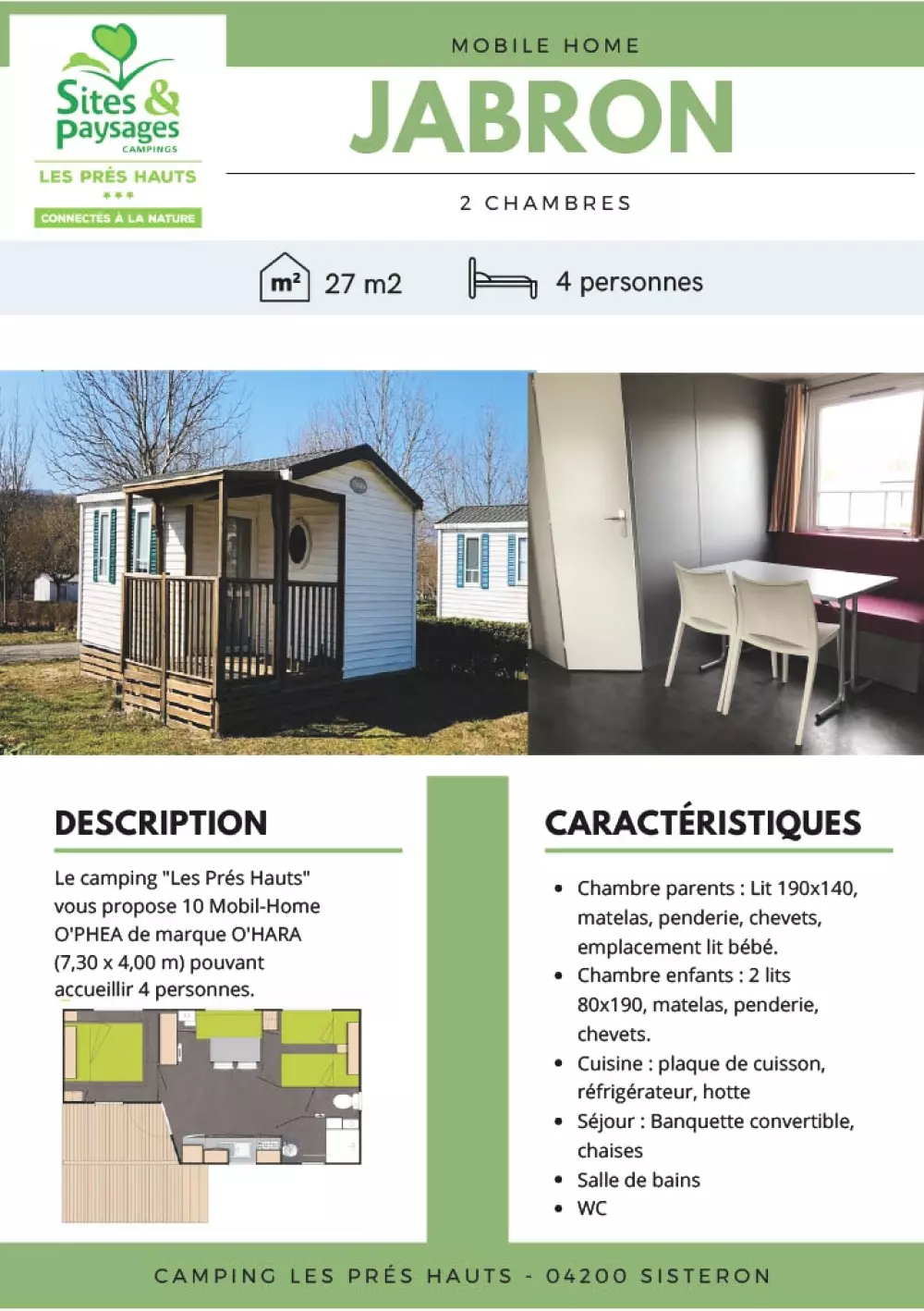 Steder og landskaber Les Prés Hauts 3 Stjerner★★★