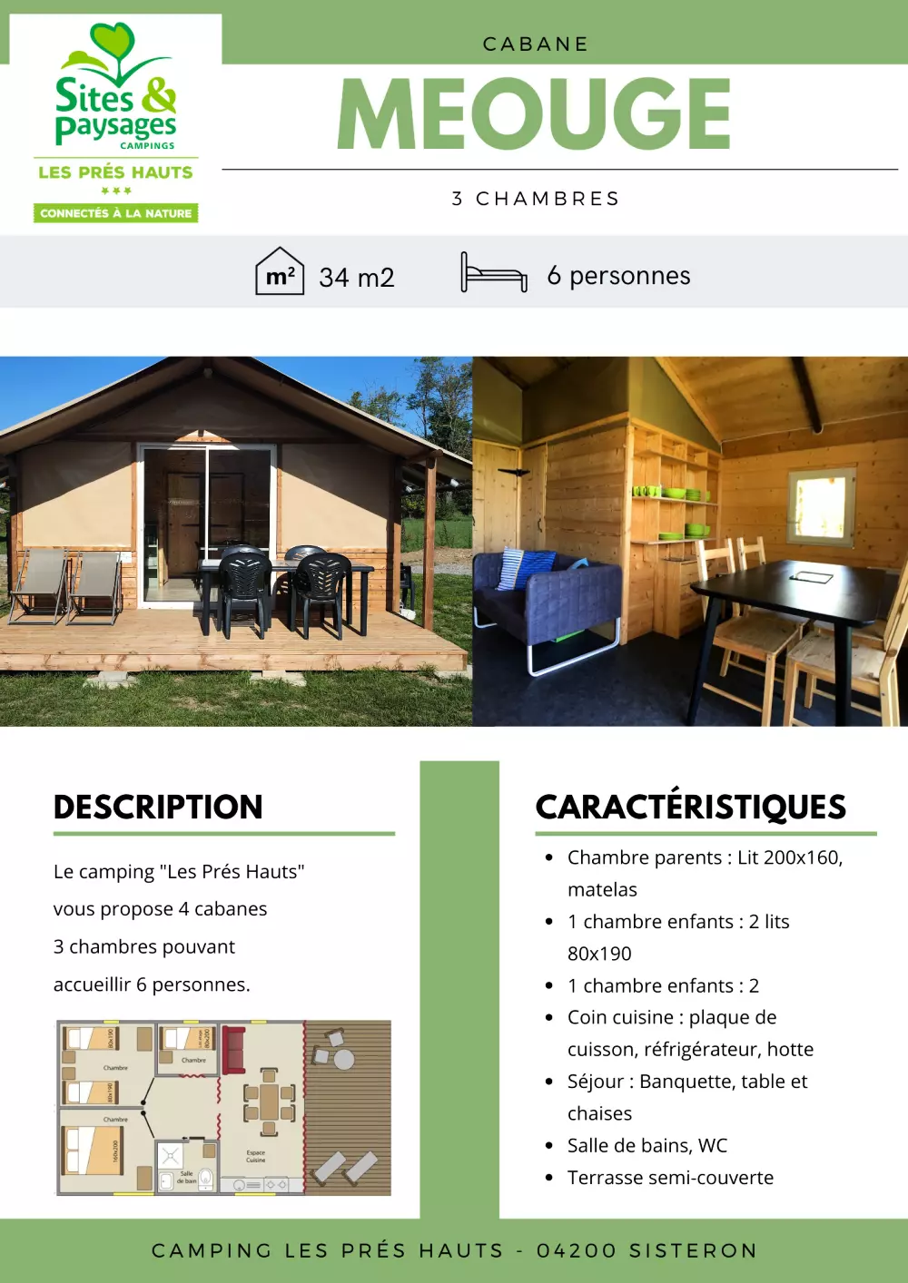 Steder og landskaber Les Prés Hauts 3 Stjerner★★★