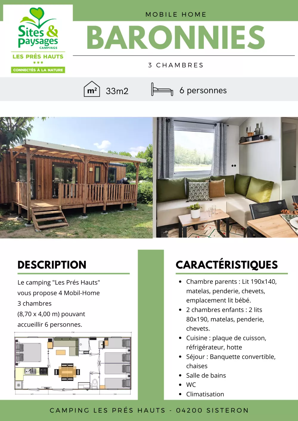 Steder og landskaber Les Prés Hauts 3 Stjerner★★★