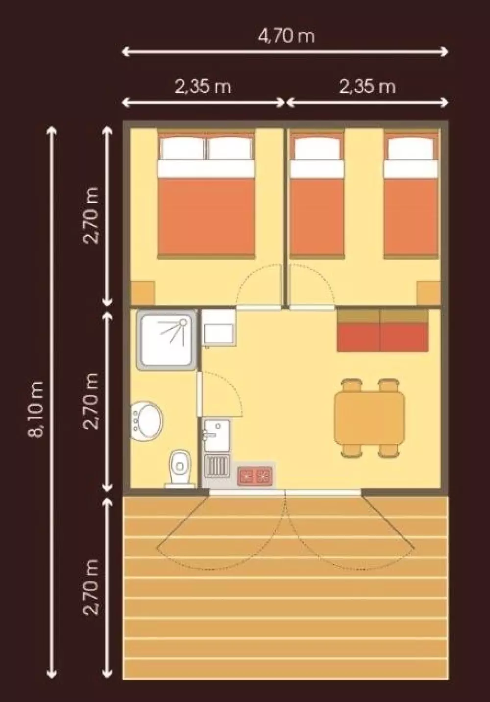 Camping Flower Les Ondines 3 Sterne★★★