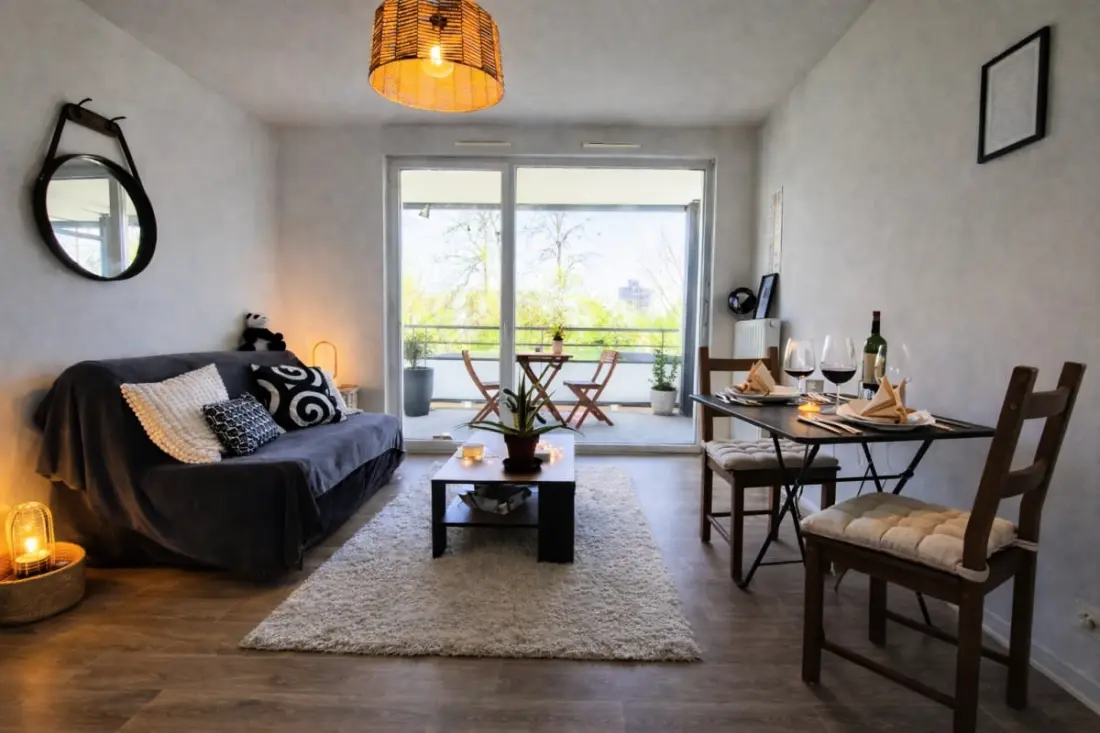 Le Salluste: T2 Cosy Z Balkonem w Strasburgu.
