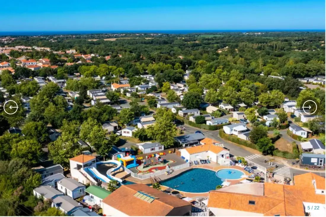Chalet Neuf terrace Sur Beau Camping Útvonalterv