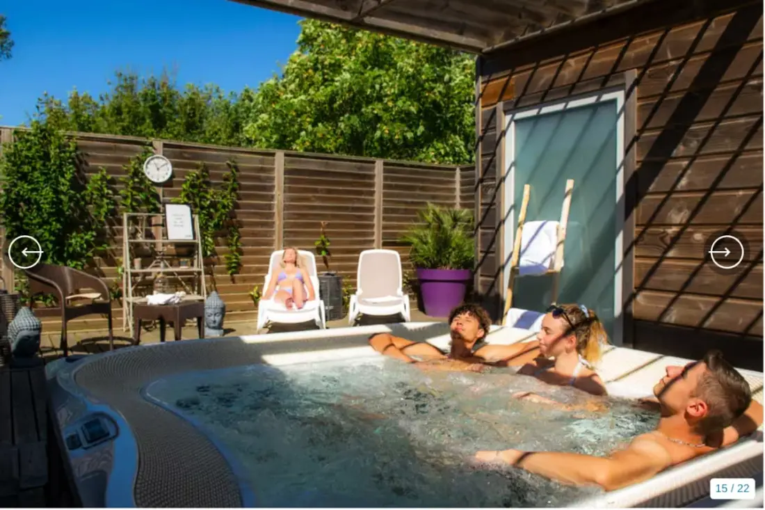 Chalet Neuf terrace Sur Beau Camping Útvonalterv