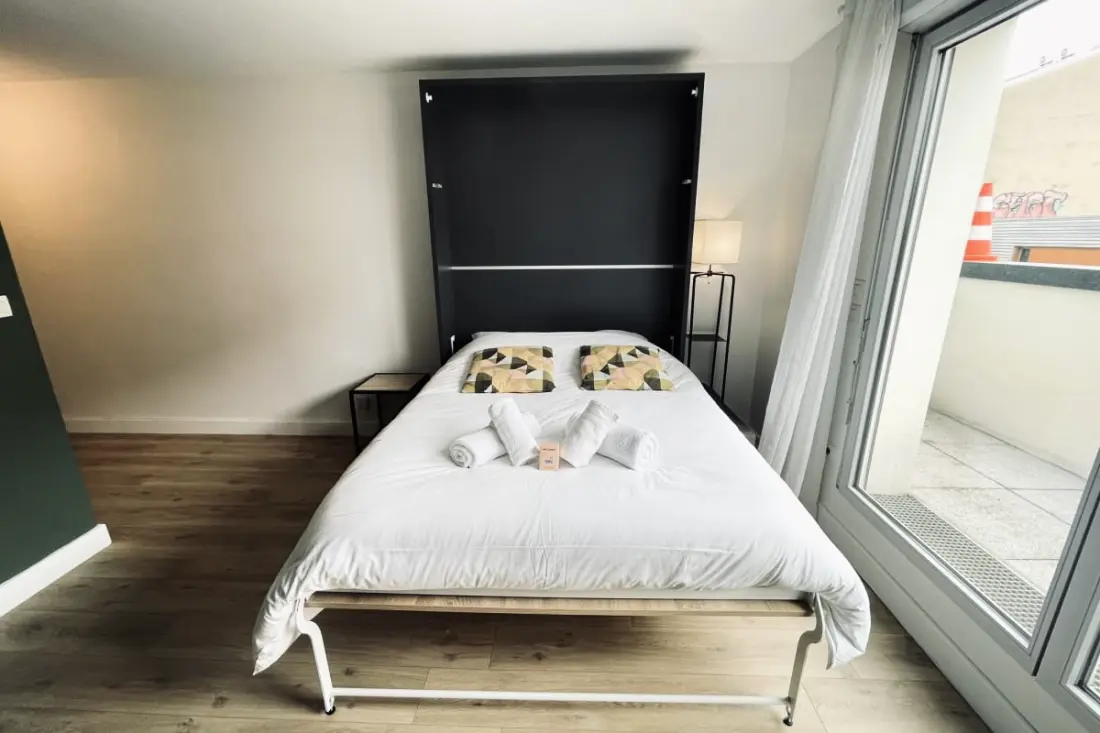 Modern Studio Balcony és Wifi Toulouse