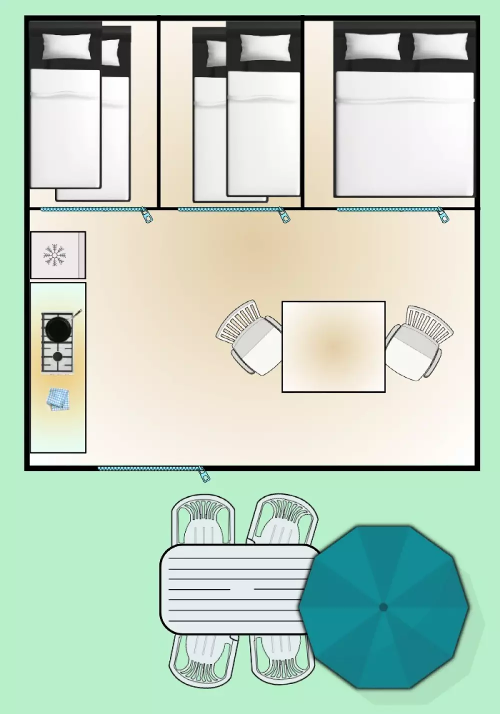 Campeggio Les 3 Lacs du Soleil