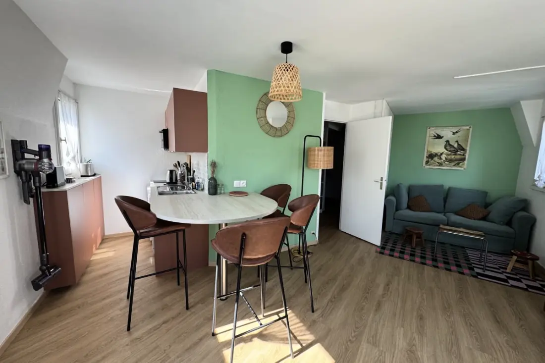 Felújított apartman Balcony