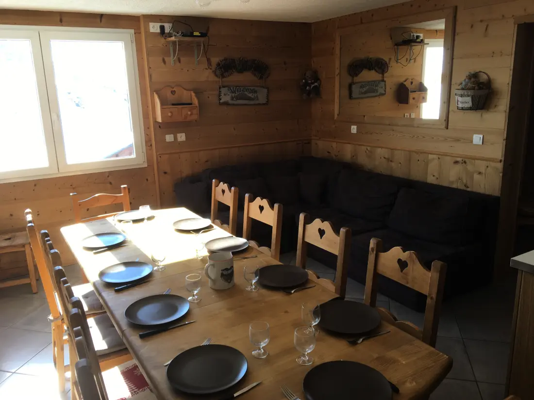 Az apartman Val Thorens lejtőire néz