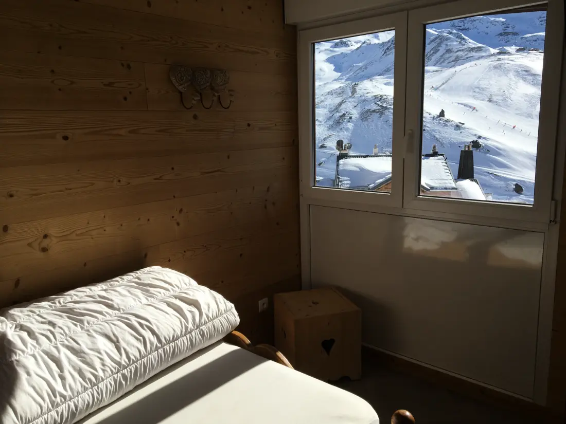 Az apartman Val Thorens lejtőire néz