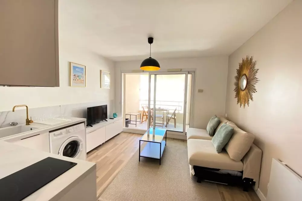 06ai - Beau Studio Rénové - Vue Mer Et Piscine