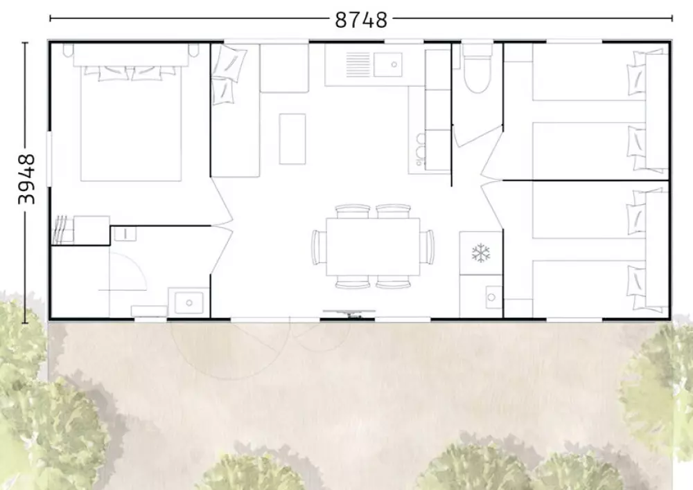 Camping Atlantic Club Montalivet5 Sterren★★★★★