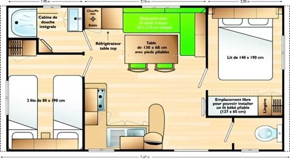 Camping Ushuaia Villages La Chesnays 4 Estrellas★★★★