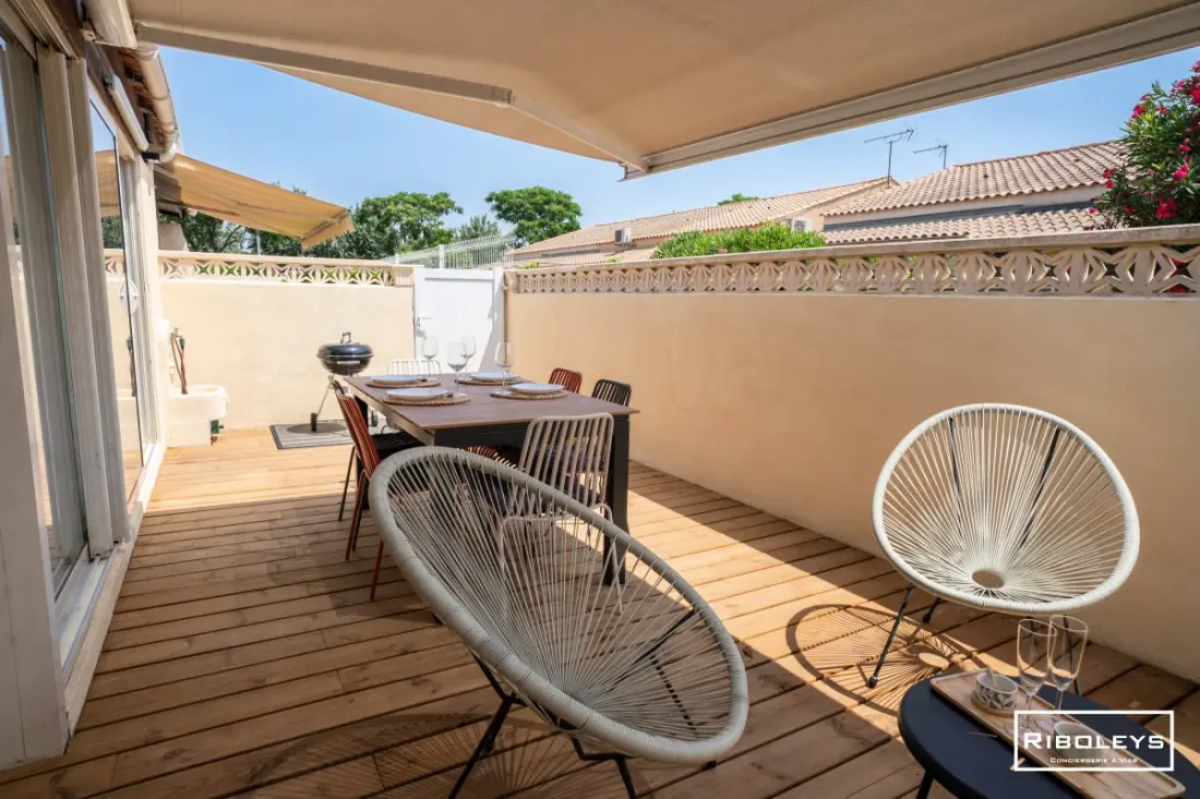 Riboleys - House with Clim at 600m De La Mer