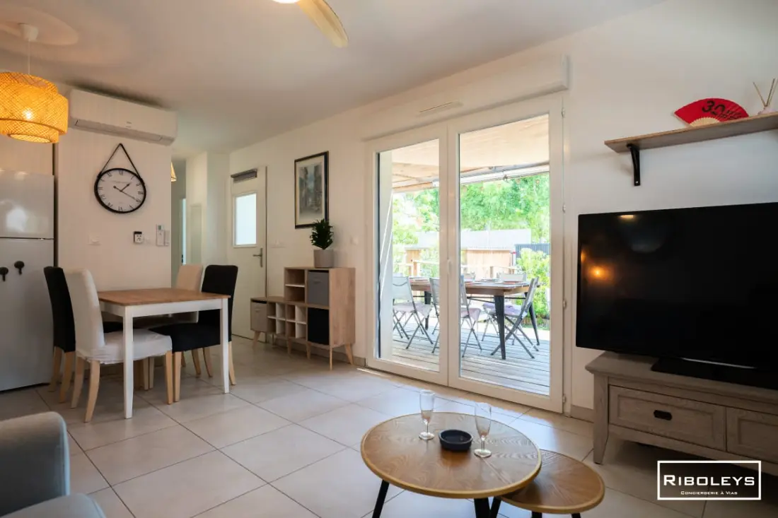 Riboleys - Villa T3 400m De La Mer úszómedencével