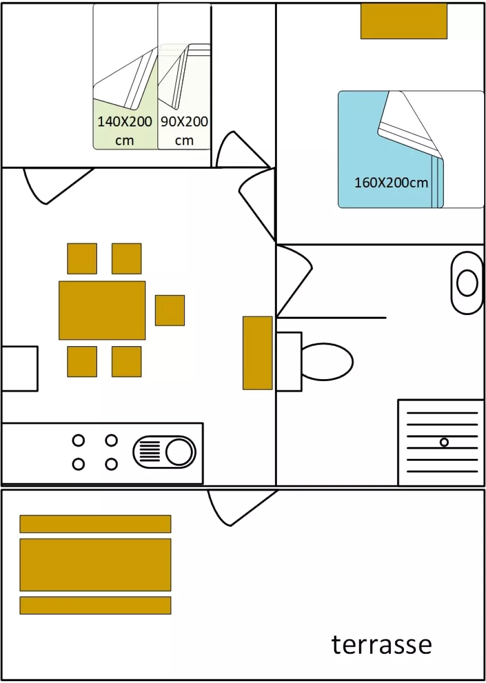 Campingplatz FONTAINE DU ROC 3 Sterne★★★