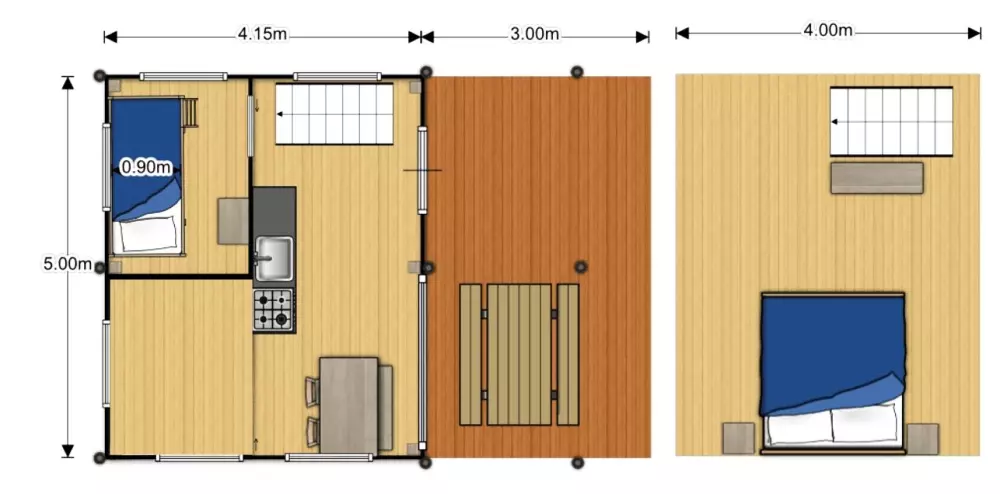 Campingplatz FONTAINE DU ROC 3 Sterne★★★