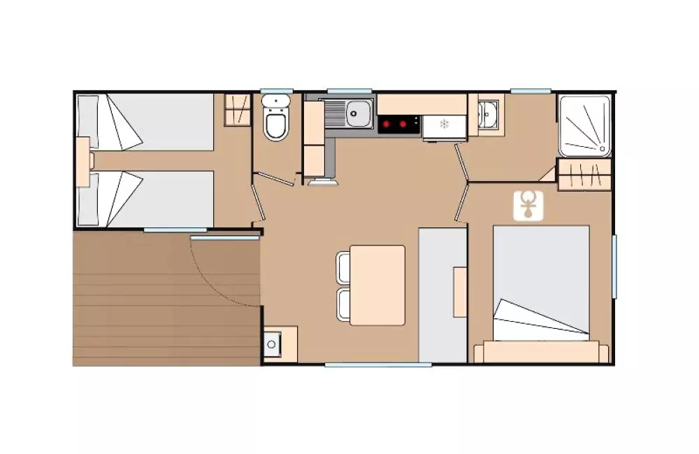 Campingplatz FONTAINE DU ROC 3 Sterne★★★