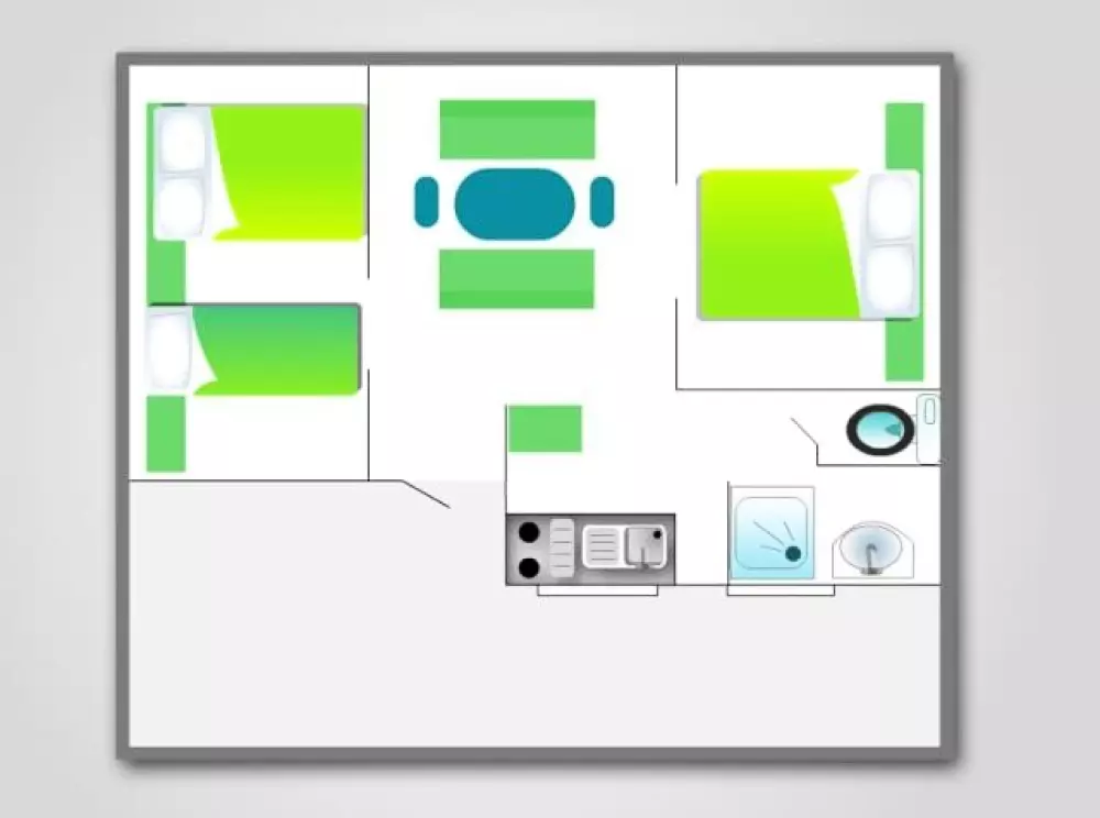 Campingplatz FONTAINE DU ROC 3 Sterne★★★