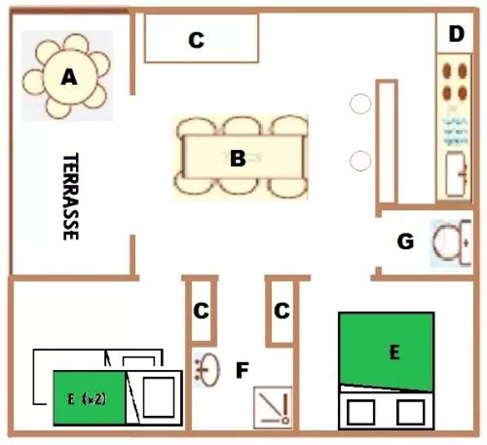 Campingplatz FONTAINE DU ROC 3 Sterne★★★