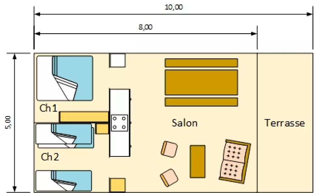 Campingplatz FONTAINE DU ROC 3 Sterne★★★