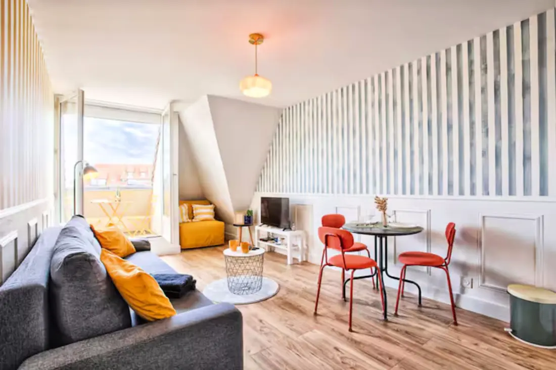 Charming Studio with Balcony in Villers-sur-mer