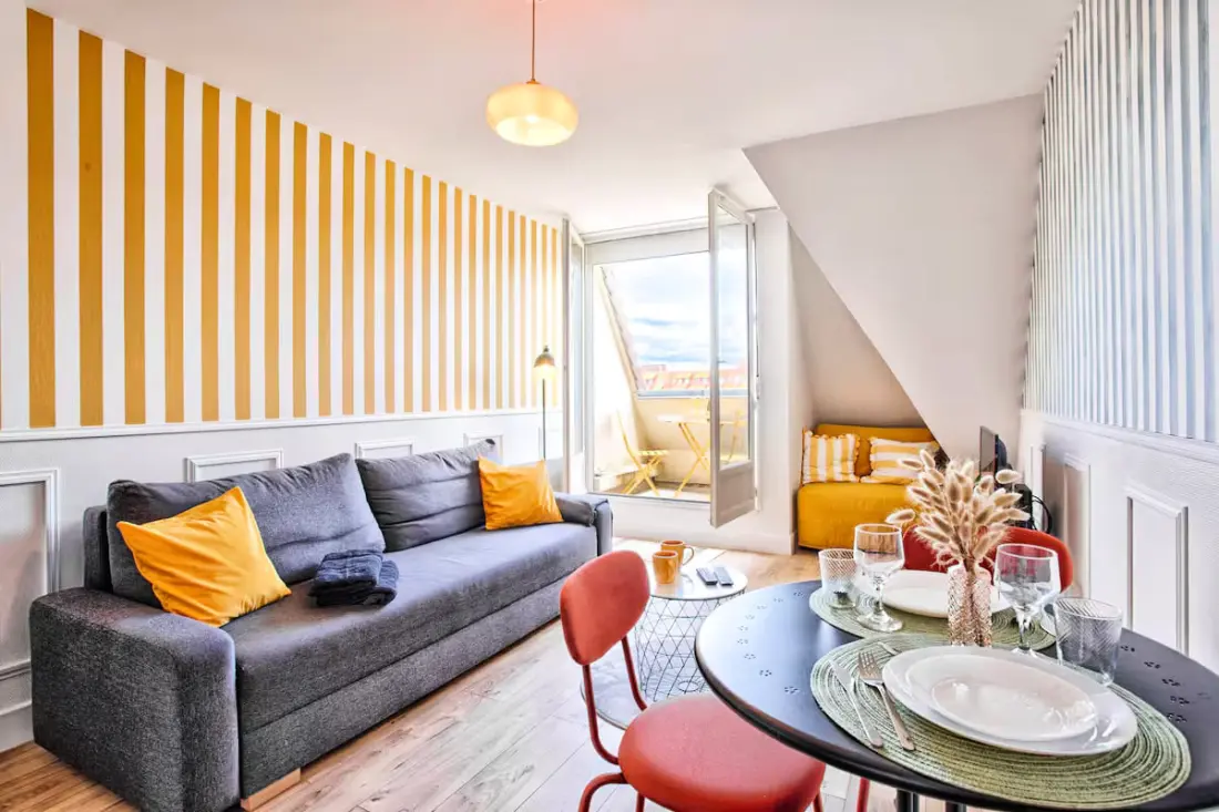 Charming Studio with Balcony in Villers-sur-mer