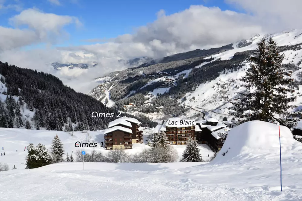 I nærheden af Residence Lac Blanc